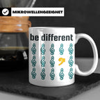 Musiker Tasse Be Different Bassschlüssel, Kaffeetasse mit No – Weiß [farbe:weiß]