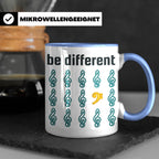 Musiker Tasse Be Different Bassschlüssel, Kaffeetasse mit No – Blau [farbe:blau]