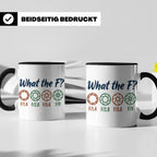 Fotografen Tasse What the F, lustiger Blende F-Stop Spruch,  – Schwarz [farbe:schwarz]