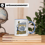 Bassist Tasse Alter Mann mit Bass Spruch E-Bass Geschenk für – Blau [farbe:blau]