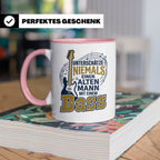 Bassist Tasse Alter Mann mit Bass Spruch E-Bass Geschenk für – Rosa [farbe:rosa]