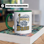 Bassist Tasse Alter Mann mit Bass Spruch E-Bass Geschenk für – Grün [farbe:grün]