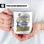 Bassist Tasse Alter Mann mit Bass Spruch E-Bass Geschenk für – Blau [farbe:blau]