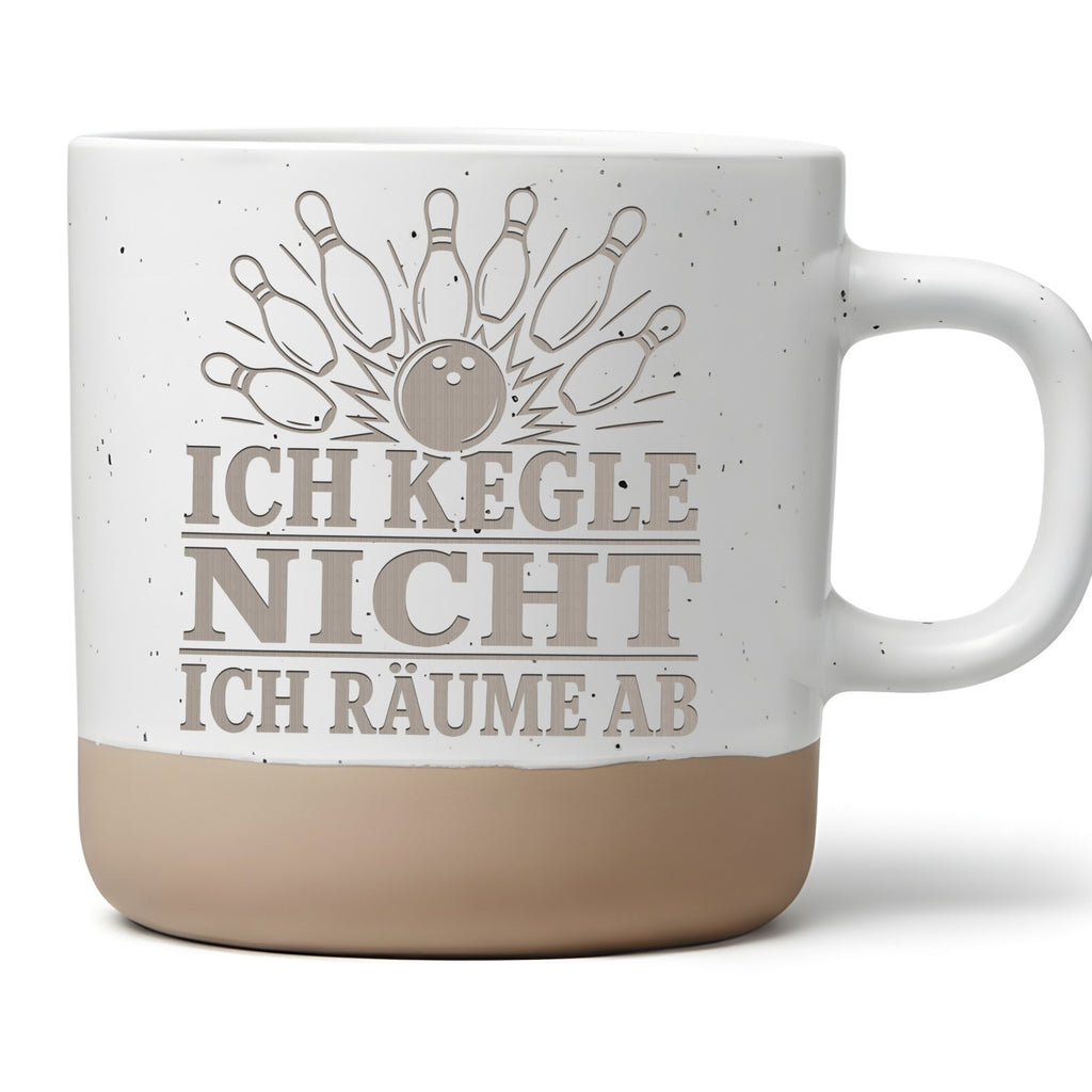 Ich kegle nicht räume ab Tasse - Lustiges Kegeln Geschenk für Kegelclu – Bild 1
