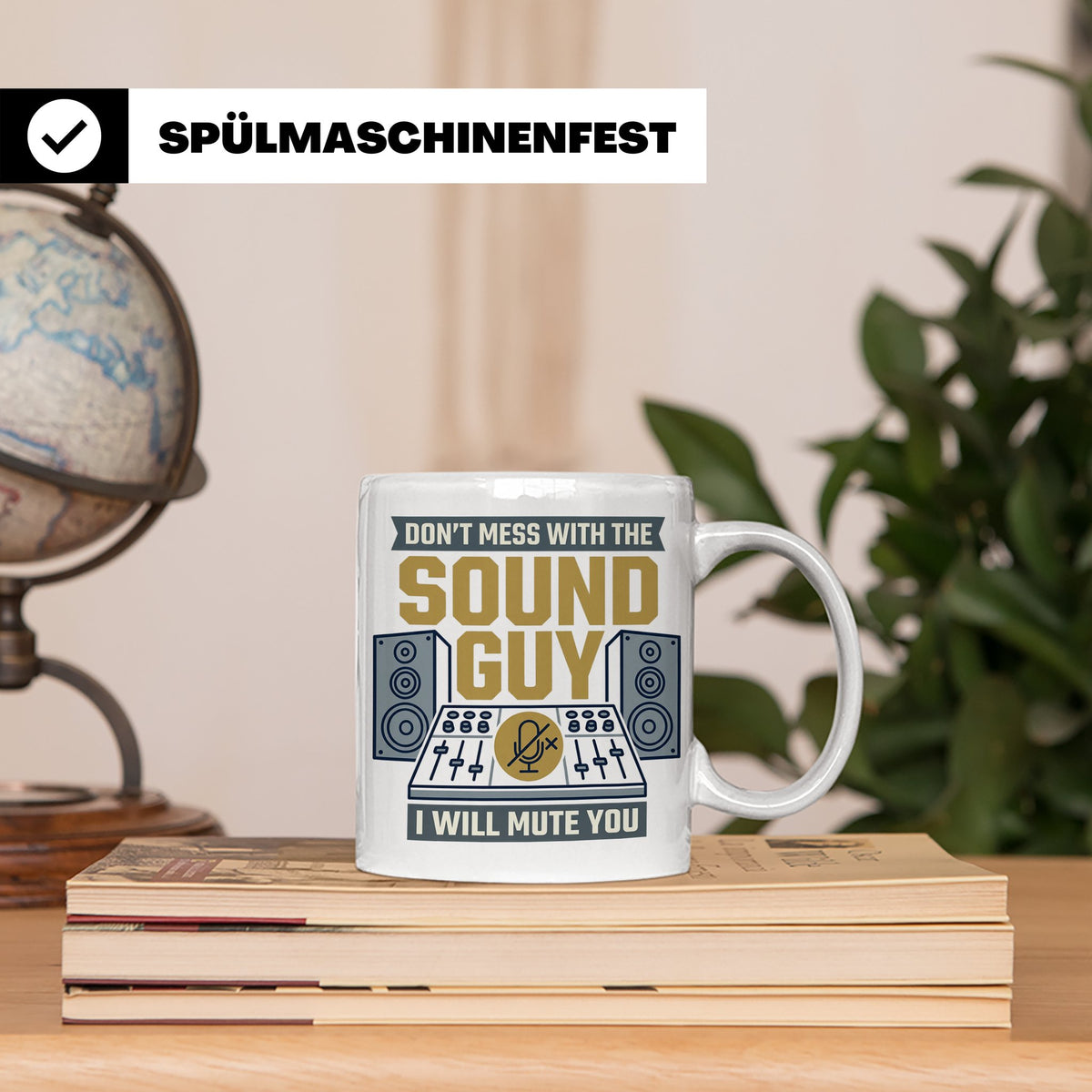 Tontechniker Tasse Don't Mess With The Sound Guy, Kaffeetass – Weiß [farbe:weiß]