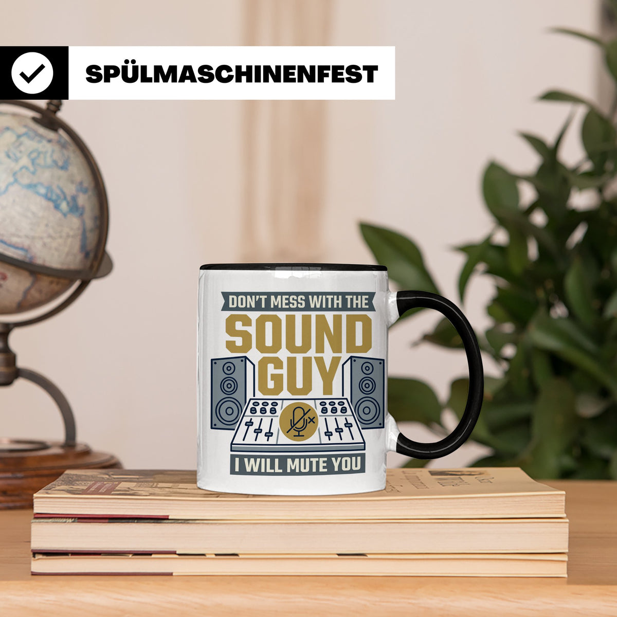 Tontechniker Tasse Don't Mess With The Sound Guy, Kaffeetass – Schwarz [farbe:schwarz]