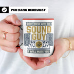 Tontechniker Tasse Don't Mess With The Sound Guy, Kaffeetass – Rot [farbe:rot]