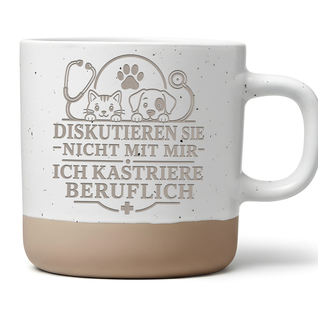 Tierarzt Tasse Diskutieren Sie nicht mit mir ich kastriere beruflich - – Bild 1
