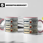 Ingenieur Tasse Glas halb voll leer lustiger Spruch Geschenk – Rosa [farbe:rosa]