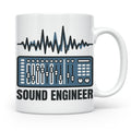 Tontechniker Tasse für Sound Engineer & Audio Engineer, Kaff – Weiß [farbe:weiß]