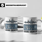 Tontechniker Tasse für Sound Engineer & Audio Engineer, Kaff – Weiß [farbe:weiß]