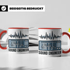 Tontechniker Tasse für Sound Engineer & Audio Engineer, Kaff – Rot [farbe:rot]
