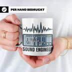 Tontechniker Tasse für Sound Engineer & Audio Engineer, Kaff – Weiß [farbe:weiß]