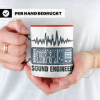 Tontechniker Tasse für Sound Engineer & Audio Engineer, Kaff – Rot [farbe:rot]