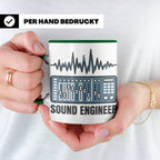 Tontechniker Tasse für Sound Engineer & Audio Engineer, Kaff – Grün [farbe:grün]