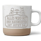 Alles wird gut der Hausmeister ist jetzt da Tasse - Geschenk für Haust – Bild 1