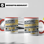 Tontechniker Tasse mit Spruch Überarbeiteter Techniker | Ges – Rot [farbe:rot]