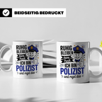 Polizei Tasse - Ruhig Bleiben Keine Panik Ordnungshüter Gesc – Weiß [farbe:weiß]