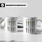 Tontechniker Tasse mit Audio Kabeln & Steckern | Kaffeetasse – Weiß [farbe:weiß]