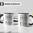 Tontechniker Tasse mit Audio Kabeln & Steckern | Kaffeetasse – Schwarz [farbe:schwarz]