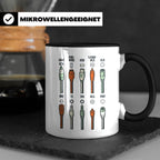 Tontechniker Tasse mit Audio Kabeln & Steckern | Kaffeetasse – Schwarz [farbe:schwarz]