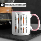 Tontechniker Tasse mit Audio Kabeln & Steckern | Kaffeetasse – Rosa [farbe:rosa]