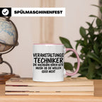 Veranstaltungstechniker Tasse mit Spruch Die Nachbarn hören  – Rosa [farbe:rosa]