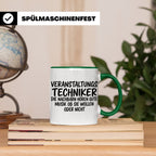 Veranstaltungstechniker Tasse mit Spruch Die Nachbarn hören  – Grün [farbe:grün]