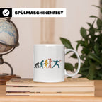 Fechten Tasse Evolution des Fechters, lustiges Degen Florett – Weiß [farbe:weiß]