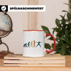 Fechten Tasse Evolution des Fechters, lustiges Degen Florett – Rot [farbe:rot]