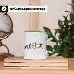 Fechten Tasse Evolution des Fechters, lustiges Degen Florett – Grün [farbe:grün]