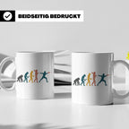 Fechten Tasse Evolution des Fechters, lustiges Degen Florett – Weiß [farbe:weiß]