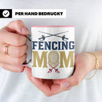 Fechten Mama Tasse, Degen Florett Säbel, Kaffeetasse für Fec – Rosa [farbe:rosa]
