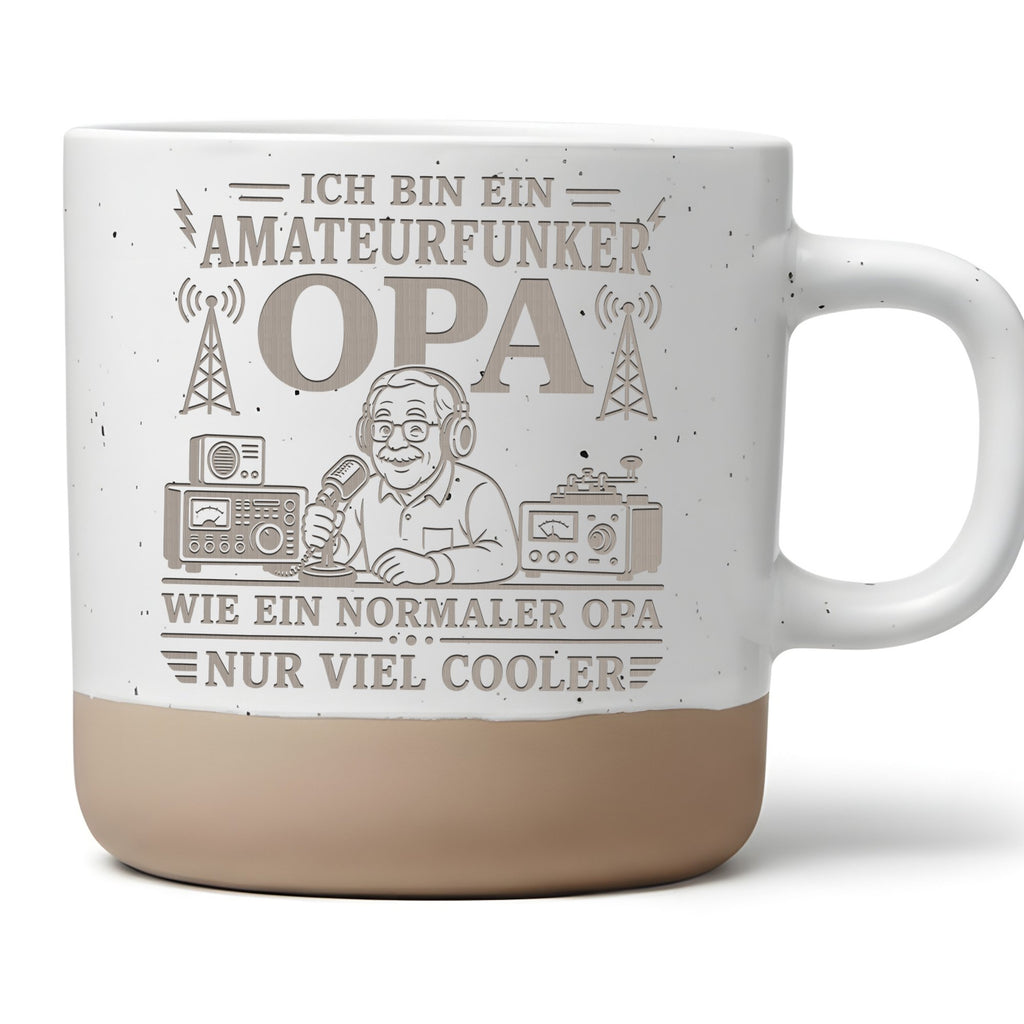 Amateurfunker Opa Tasse wie ein normaler nur viel cooler - Geschenk fü – Bild 1