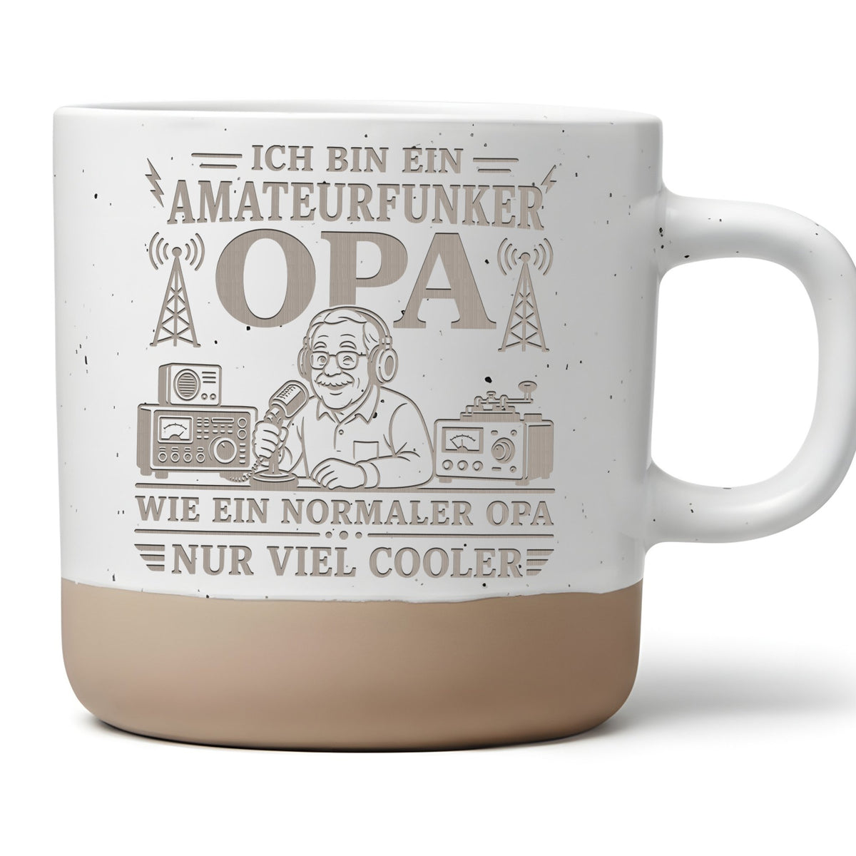 Amateurfunker Opa Tasse wie ein normaler nur viel cooler - Geschenk fü – Bild 1