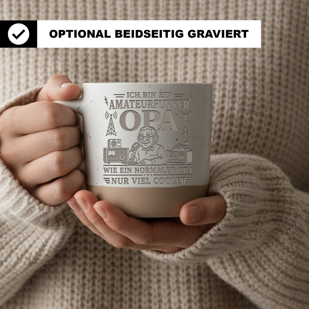Amateurfunker Opa Tasse wie ein normaler nur viel cooler - Geschenk fü – Bild 2