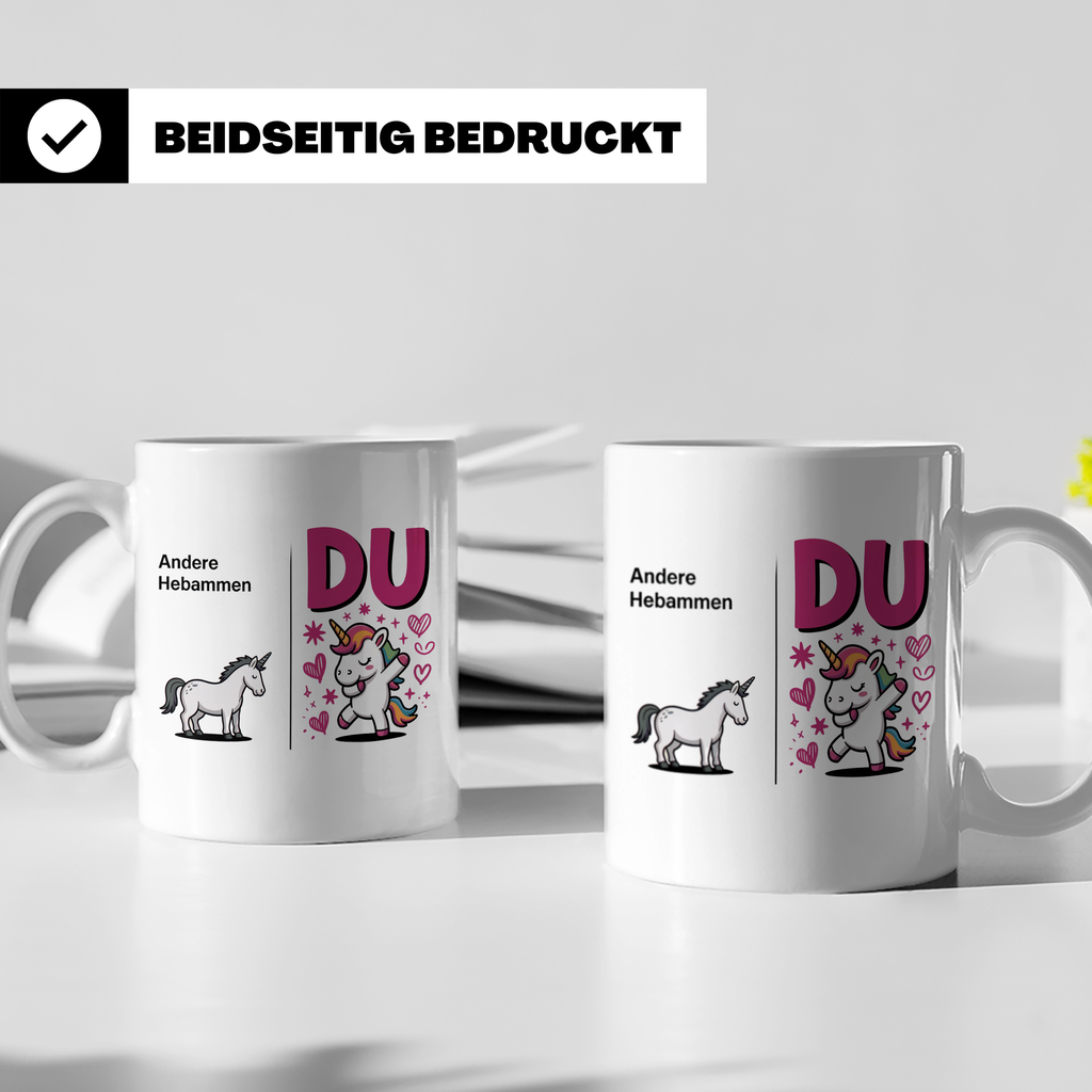 Hebammen Tasse Einhorn Geschenkidee - Beste Hebamme Vergleic – Weiß [farbe:weiß]