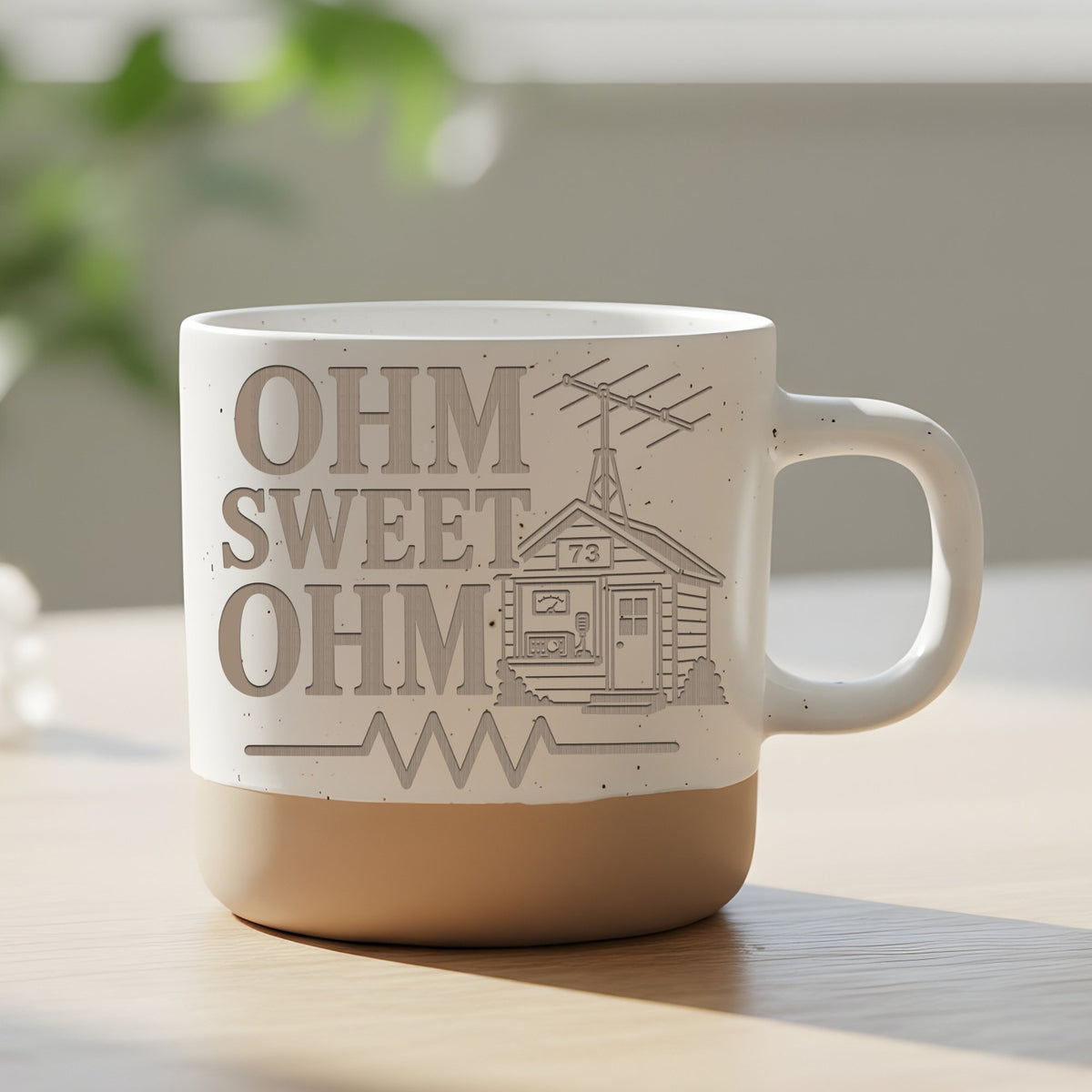 Ohm Sweet Tasse - Amateurfunk Geschenk für Funkamateur, Elektroniker & – Bild 6