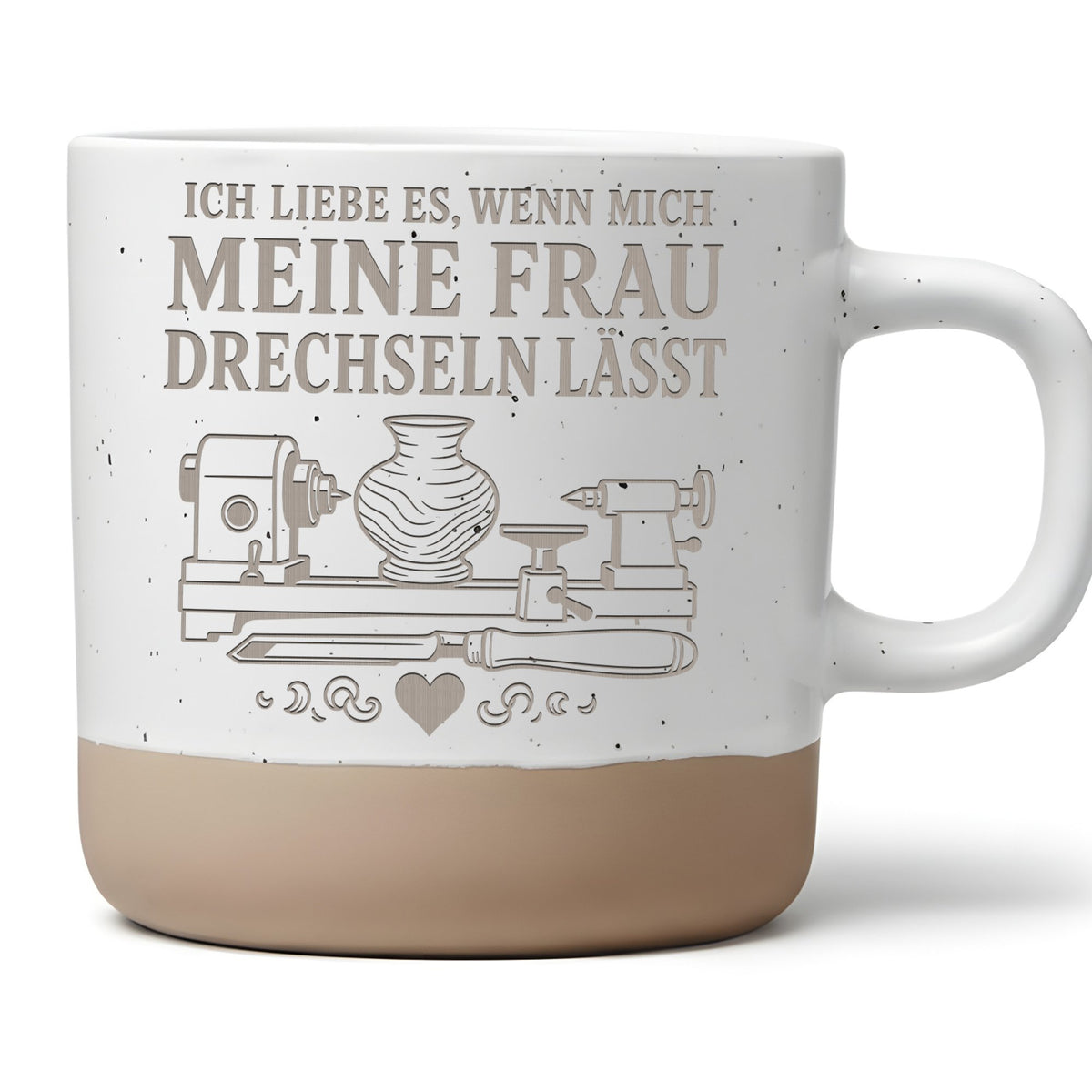 Drechseln Tasse wenn mich meine Frau lässt - Lustiges Geschenk für Ehe – Bild 1