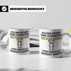 Schwager Tasse Legendärer Schwager Geschenk für Schwager Spr – Weiß [farbe:weiß]