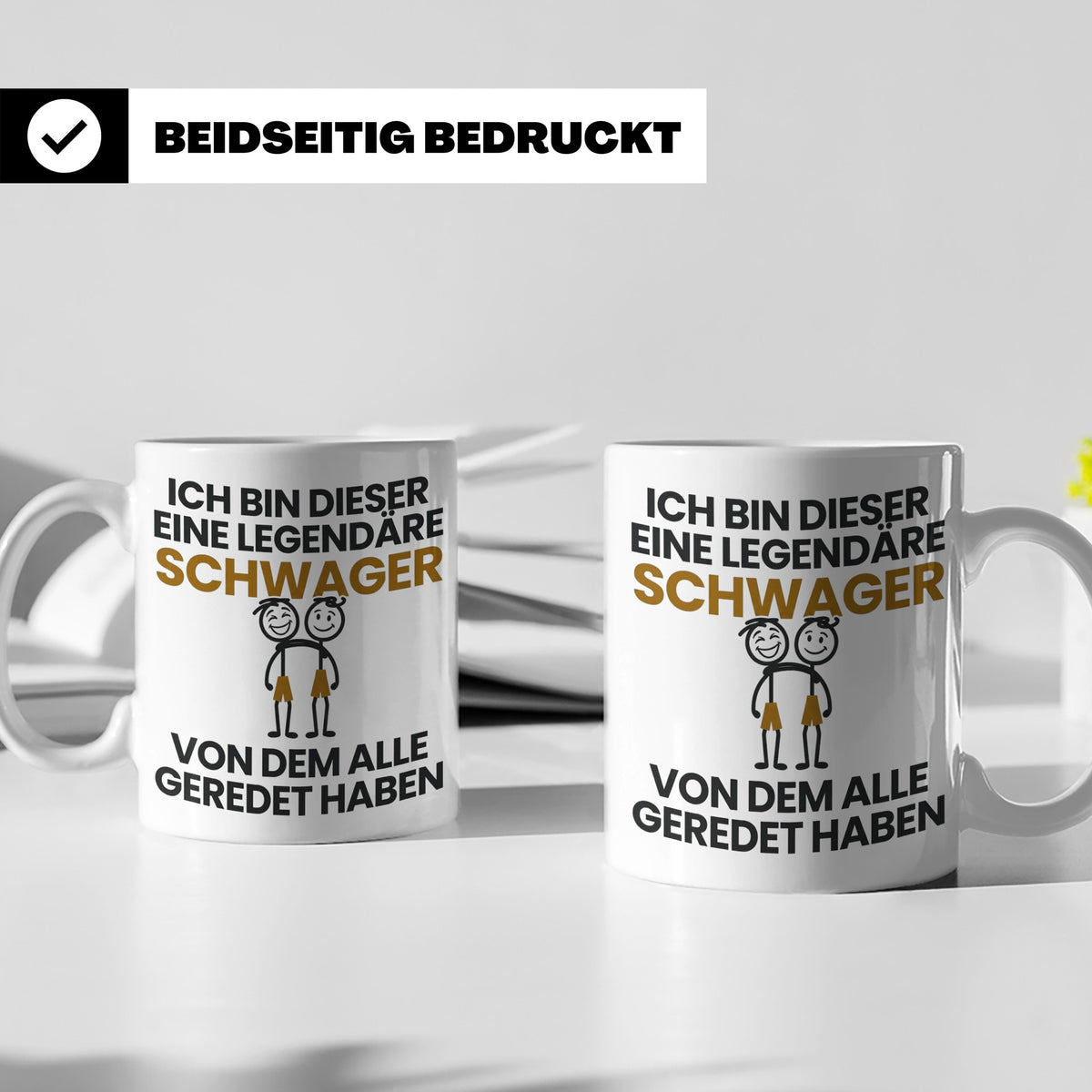 Schwager Tasse Legendärer Schwager Geschenk für Schwager Spr – Weiß [farbe:weiß]