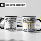 Schwager Tasse Legendärer Schwager Geschenk für Schwager Spr – Schwarz [farbe:schwarz]