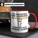 Schwager Tasse Legendärer Schwager Geschenk für Schwager Spr – Rot [farbe:rot]
