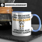Schwager Tasse Legendärer Schwager Geschenk für Schwager Spr – Blau [farbe:blau]