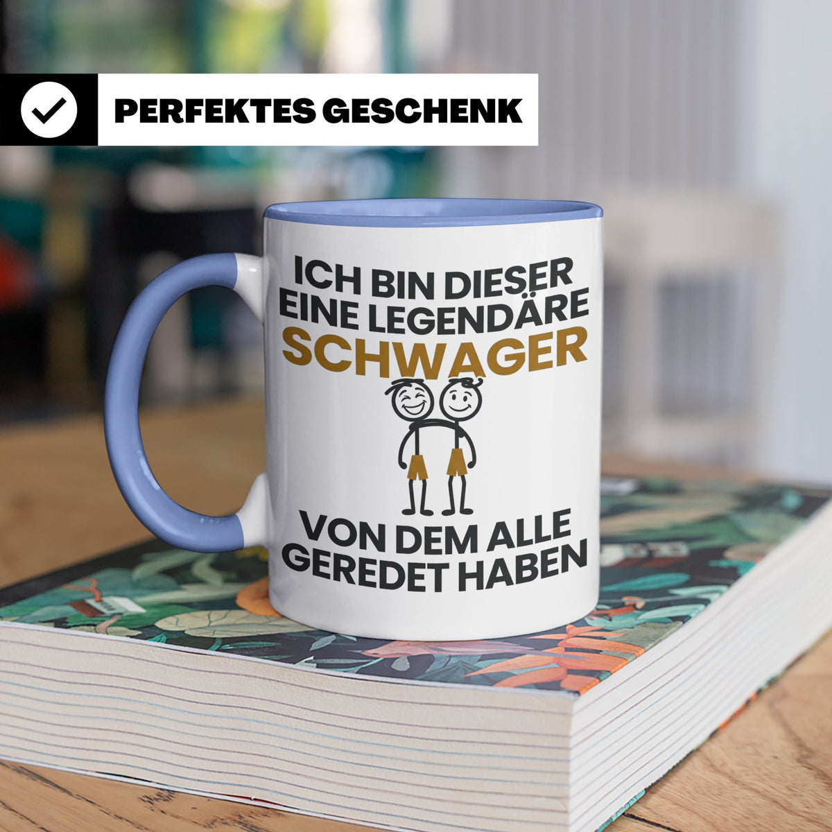 Schwager Tasse Legendärer Schwager Geschenk für Schwager Spr – Blau [farbe:blau]