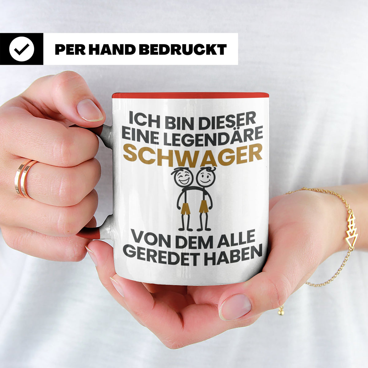 Schwager Tasse Legendärer Schwager Geschenk für Schwager Spr – Rot [farbe:rot]