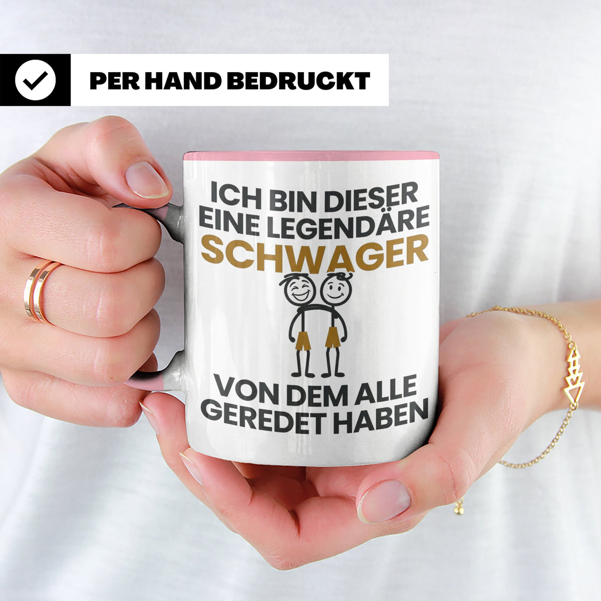 Schwager Tasse Legendärer Schwager Geschenk für Schwager Spr – Rosa [farbe:rosa]