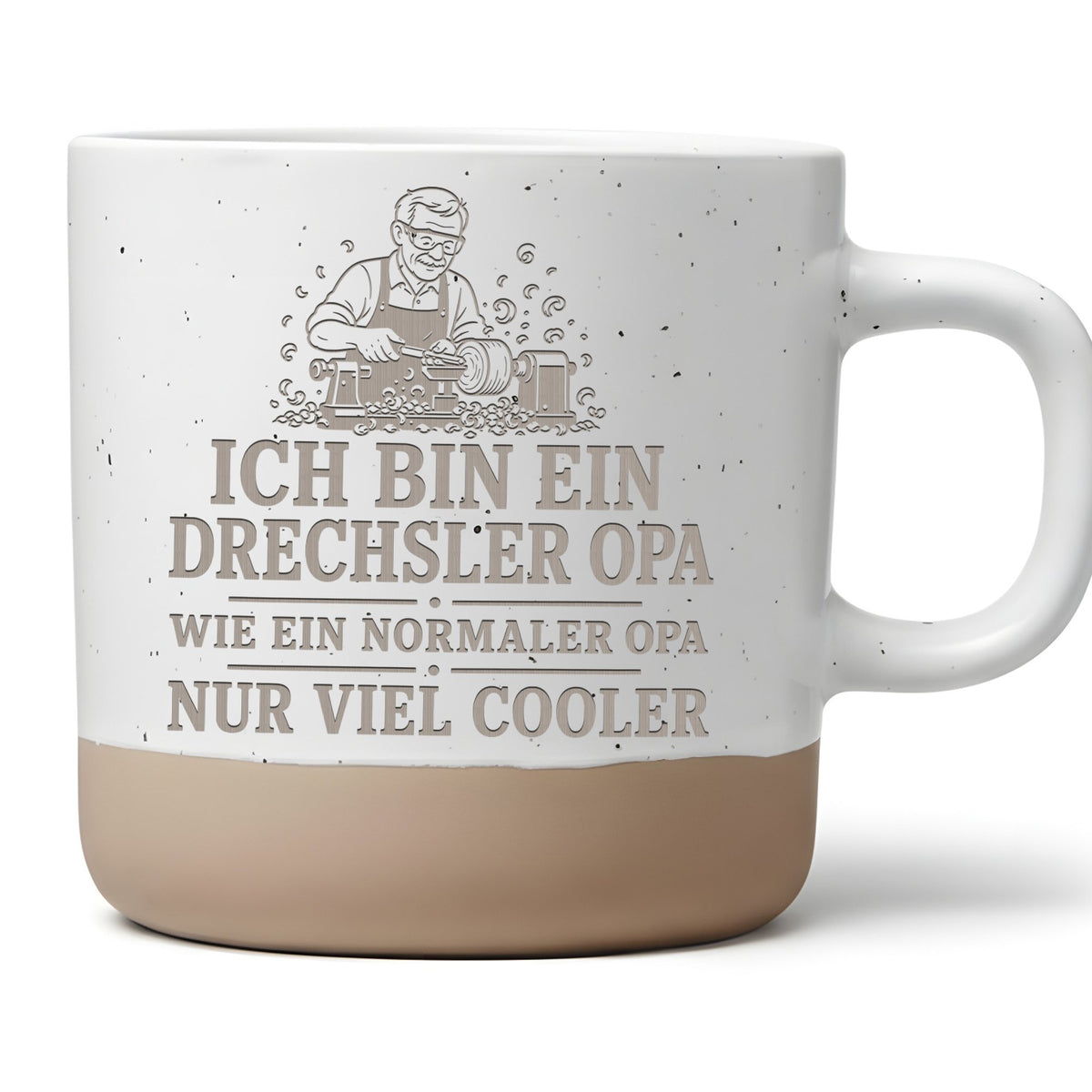 Drechsler Opa Tasse wie ein normaler nur viel cooler - Geschenk für Gr – Bild 1