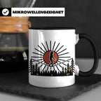 Bigfoot Tasse mit Slackline Motiv | Sasquatch Kaffeetasse fü – Schwarz [farbe:schwarz]