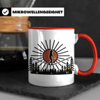 Bigfoot Tasse mit Slackline Motiv | Sasquatch Kaffeetasse fü – Rot [farbe:rot]